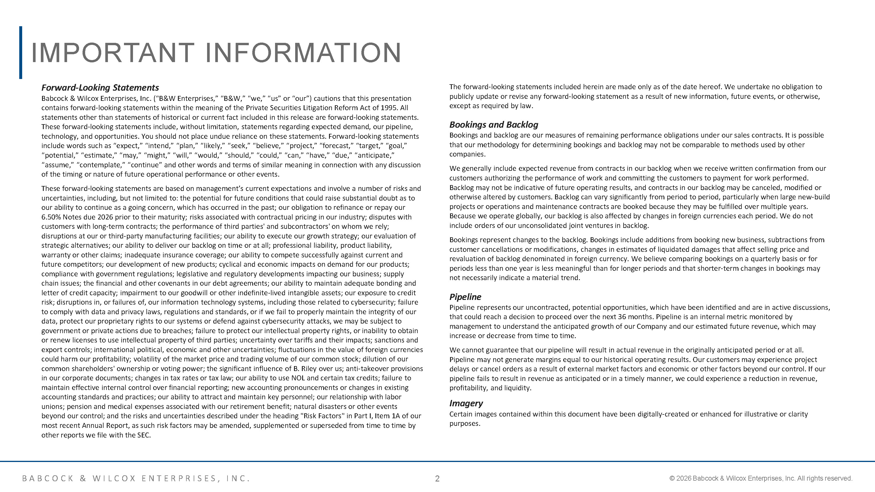 B&W IR Overview   August 2026 Page 02a