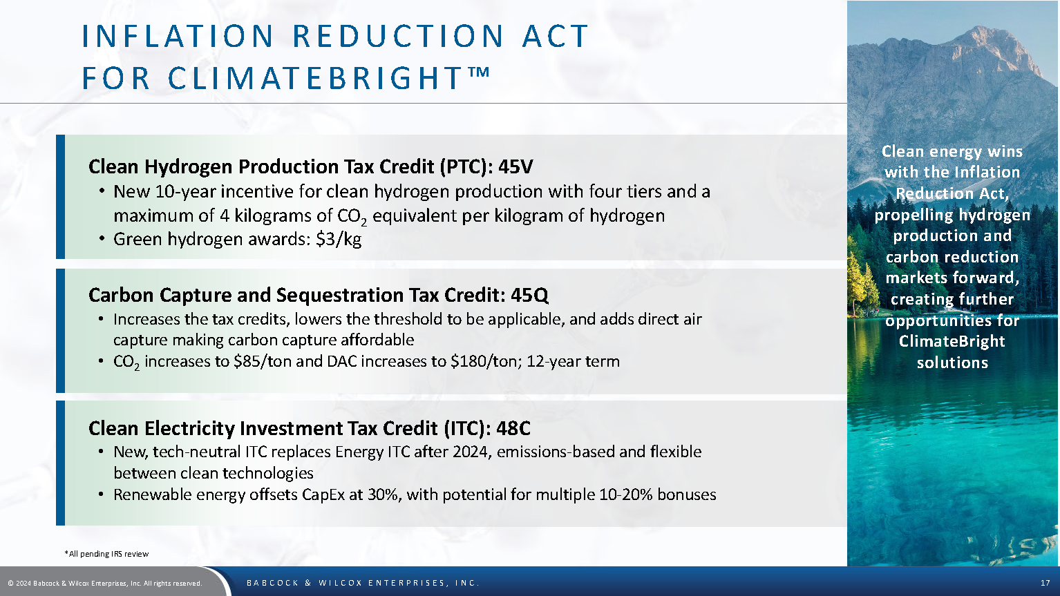 BW Investor Deck August 2024 Page 17