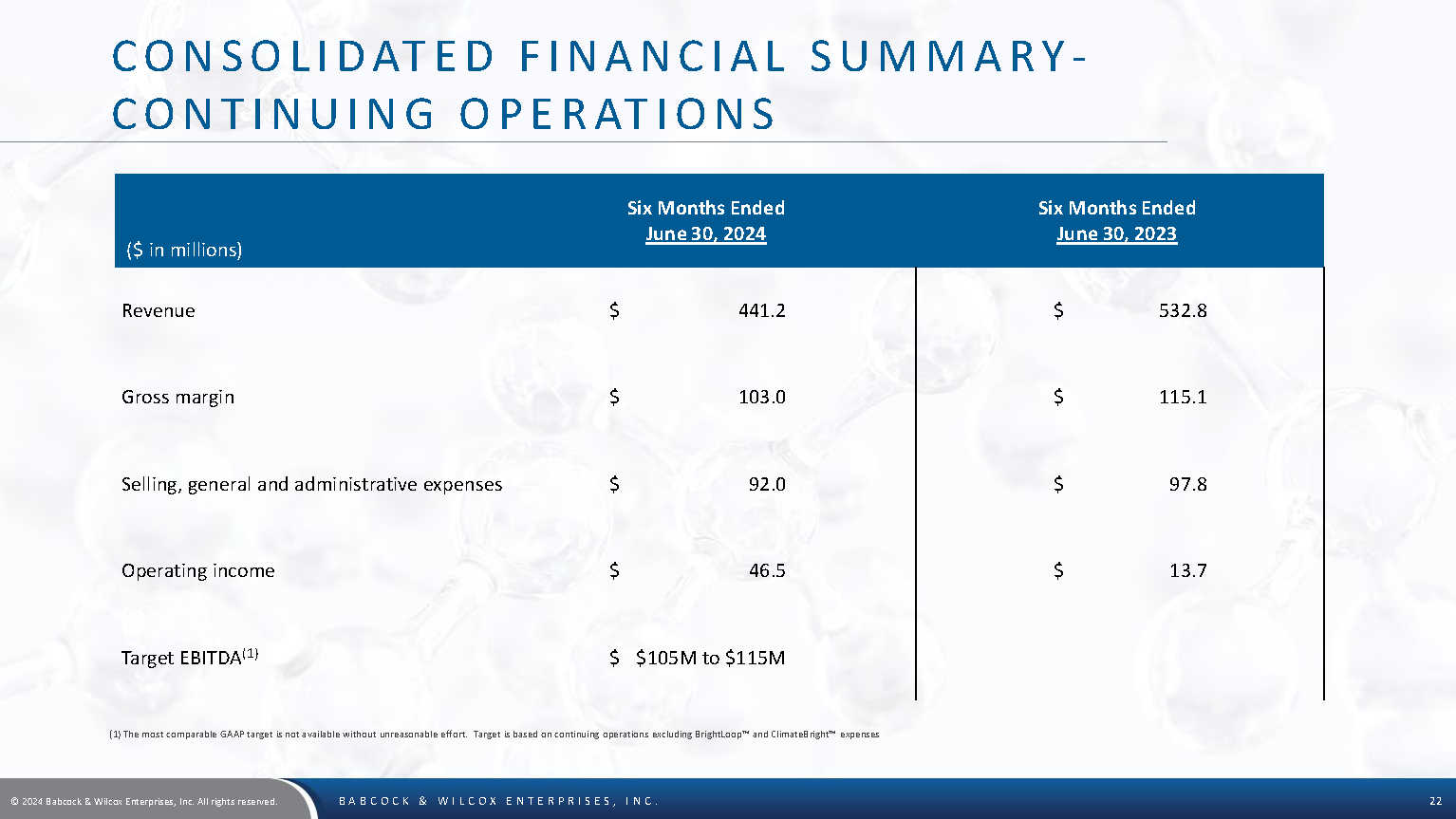 BW Investor Deck August 2024 Page 22