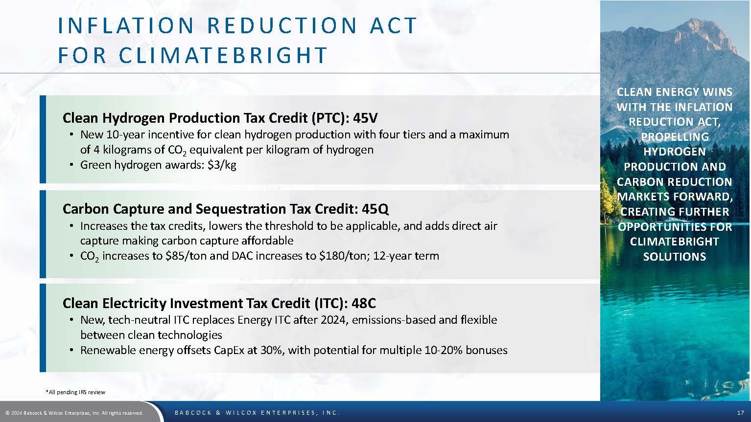 BW Investor Deck November 2024 Page 17