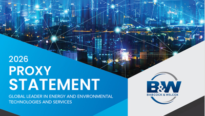 Babcock Wilcox Enterprises Inc. 2026 Proxy Statement Cover